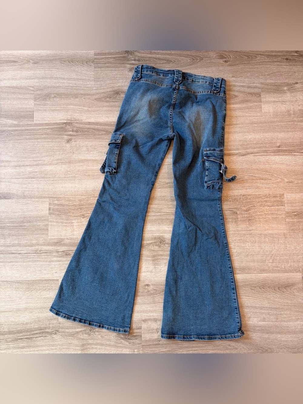 American Bazi wide leg cargo denim jeans - Picture 3 of 5